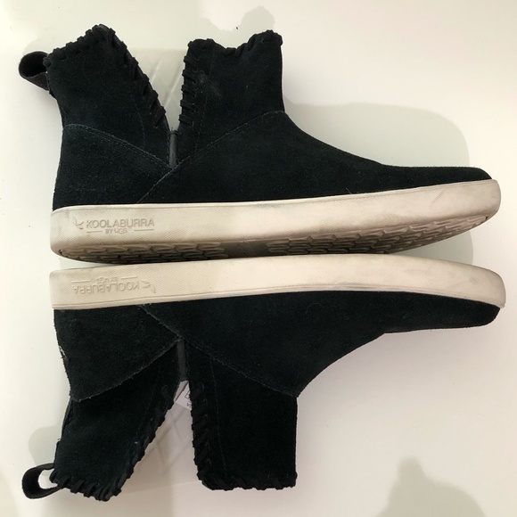 KOOLABURRA Rylee Boots Women's Size 8 Black Mini Booties Suede KB1092578 UGG - Picture 8 of 10